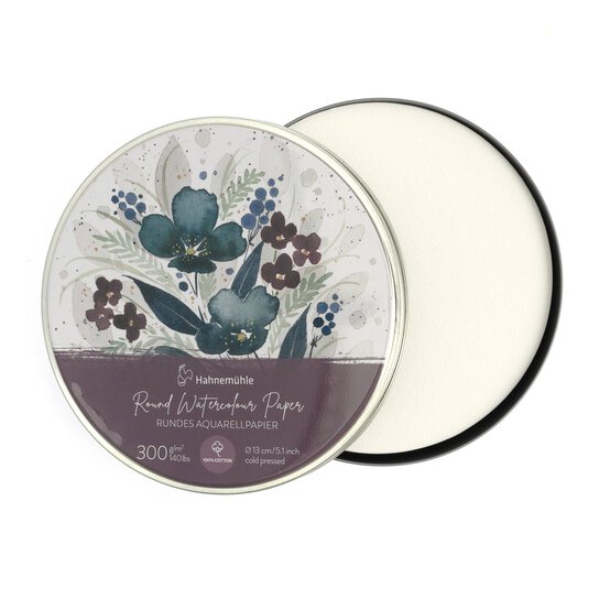 Hahnemuhle Round Watercolour Paper Tin 5 Inches