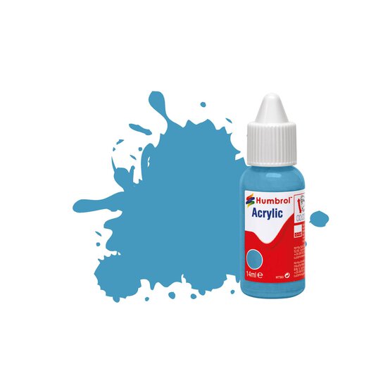 Humbrol 89 Middle Blue Matt Acrylic Paint Dropper 14ml