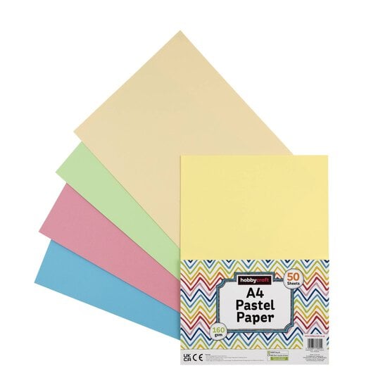 Pastel Card A4 50 Pack