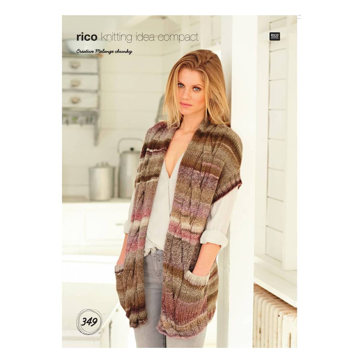 Rico Creative Melange Chunky Jacket and Waistcoat Digital Pattern 349