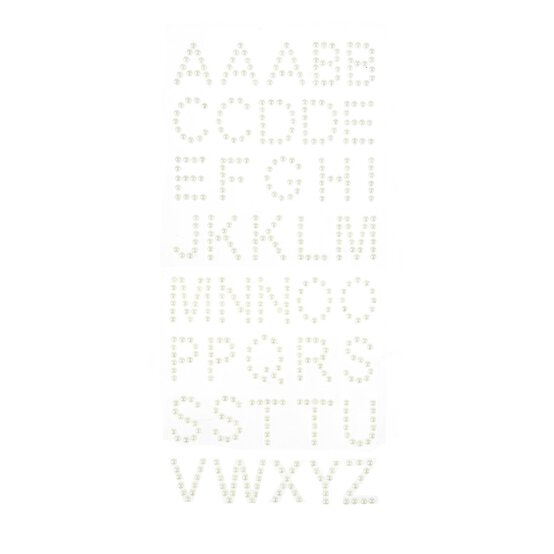 Pearl Alphabet Stickers