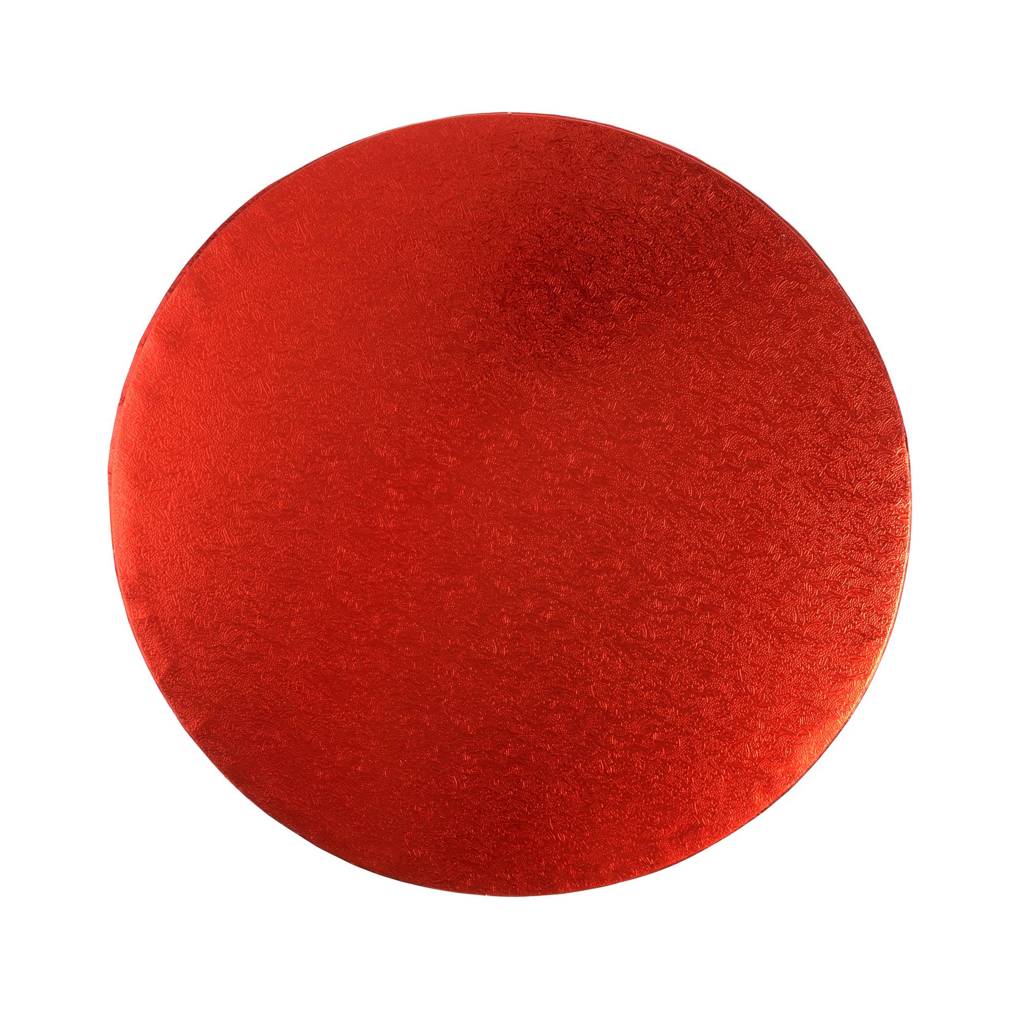 Red Round Cake Drum 10 Inches