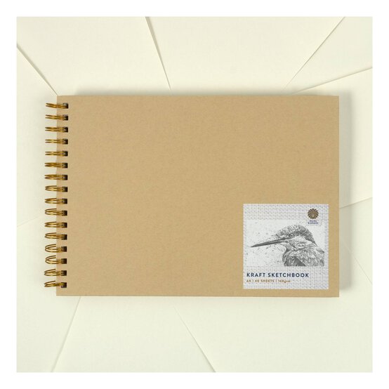 Shore & Marsh Landscape Kraft Sketchbook A4 60 Sheets