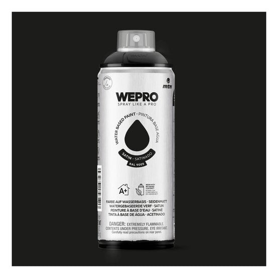MTN WEPRO Cosmos Black Satin Water-Based Spray Paint 400ml