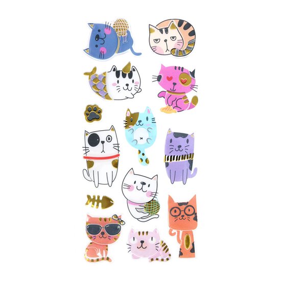 Kitten Gel Stickers