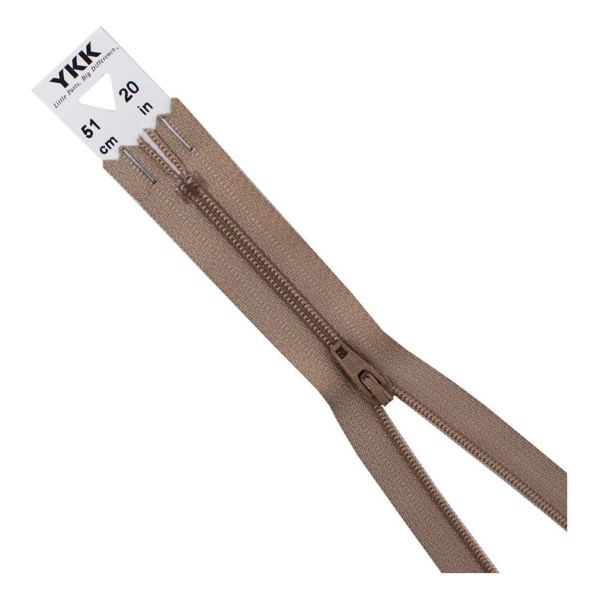 YKK Light Beige Dress and Skirt Zip 51cm