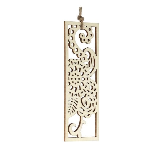 Wooden Filigree Hanging Letter I 12cm