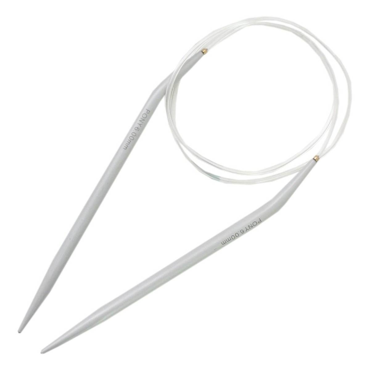 Pony Circular Knitting Needles 6mm x 80cm