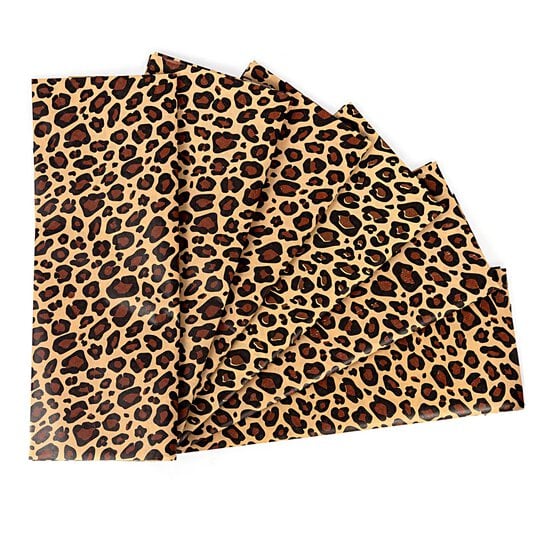 Leopard Print Printed Tissue Paper 50cm x 75cm 6 Pack