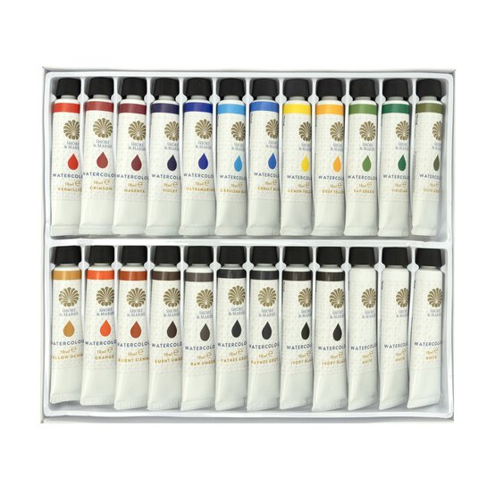 Shore & Marsh Watercolour Paint 10ml 24 Pack