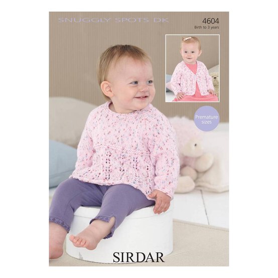Sirdar Snuggly Spots DK Jumper and Cardigan Digital Pattern 4604