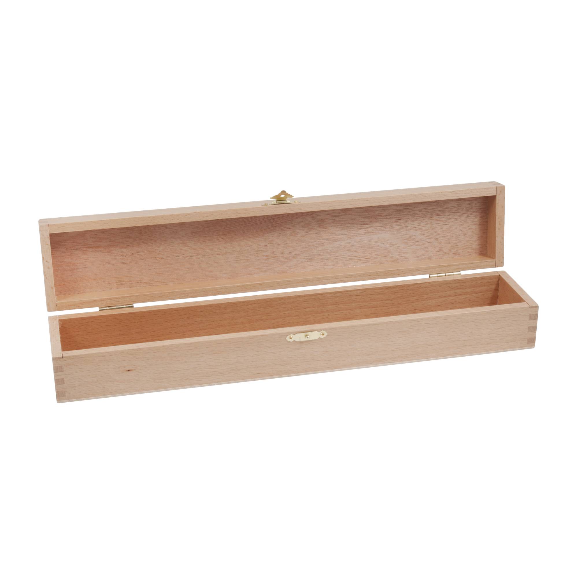 Beech Wood Knitting Pin Box 7cm x 43.5cm x 8cm