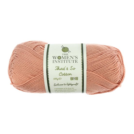 Women’s Institute Apricot That’s So Cotton DK Yarn 100g