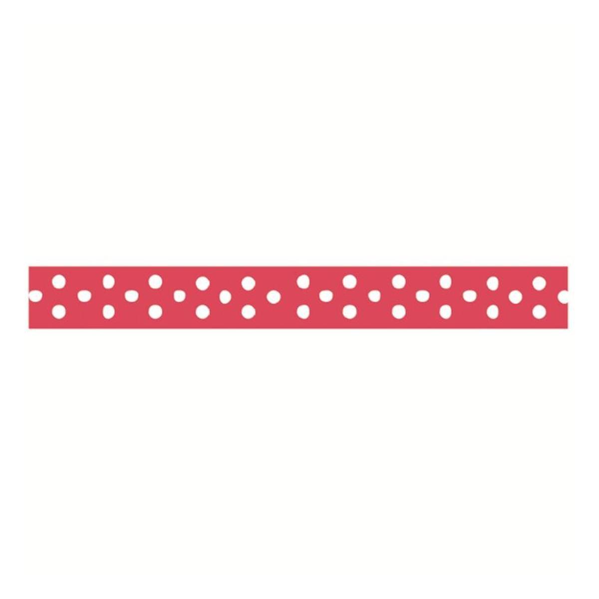 Hot Pink Polka Dot Grosgrain Ribbon 9mm x 5m