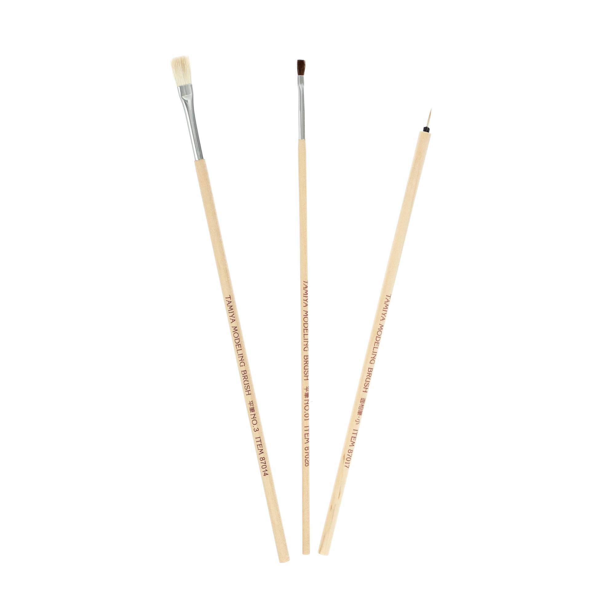 Tamiya Basic Modelling Brush Set 3 Pack