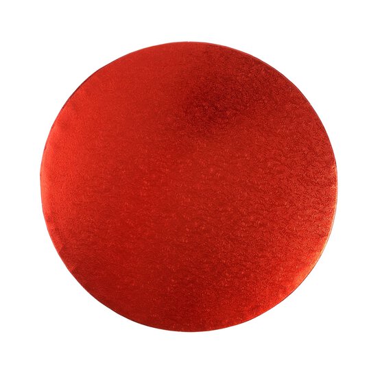 Red Round Cake Drum 10 Inches