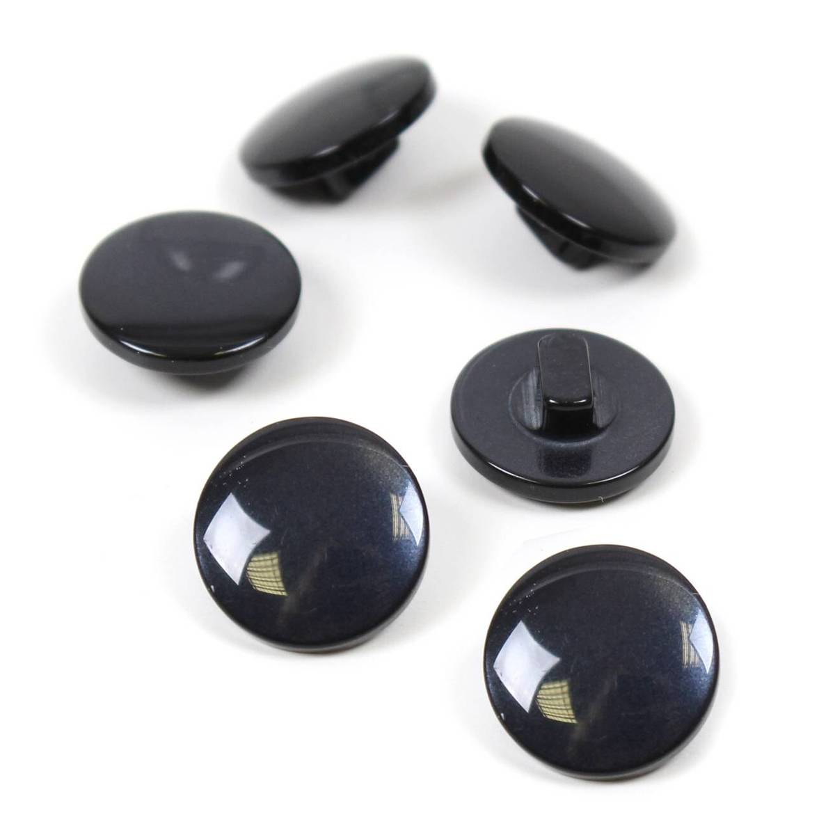 Hemline Royal Blue Basic Knitwear Button 6 Pack