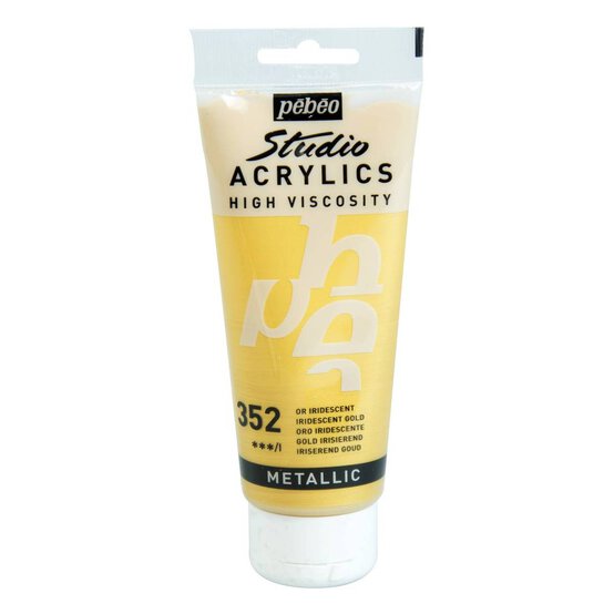Pebeo Iridescent Gold Studio Acrylic Paint 100ml