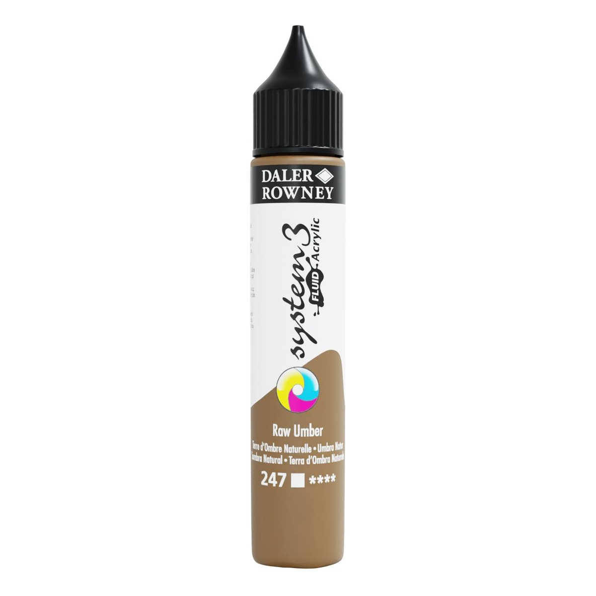 Daler-Rowney System3 Raw Umber Fluid Acrylic 29.5ml (247)