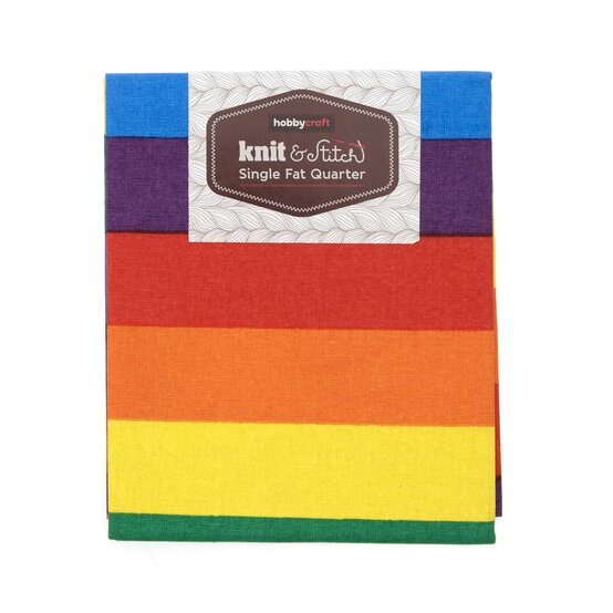 Pride Rainbow Single Cotton Fat Quarter