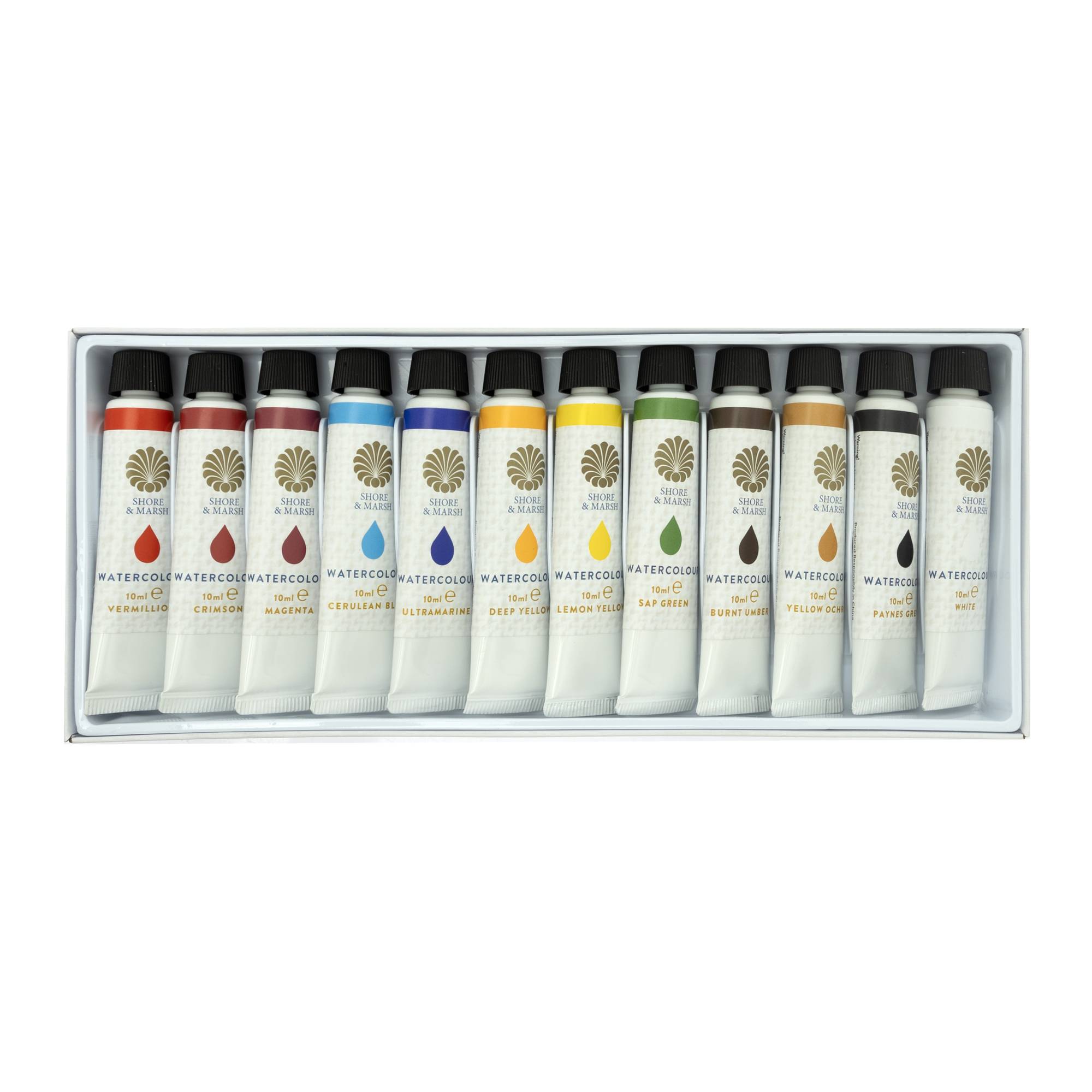 Shore & Marsh Watercolour Paint 10ml 12 Pack