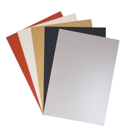 Assorted Metallic Pearl Card A3 20 Pack