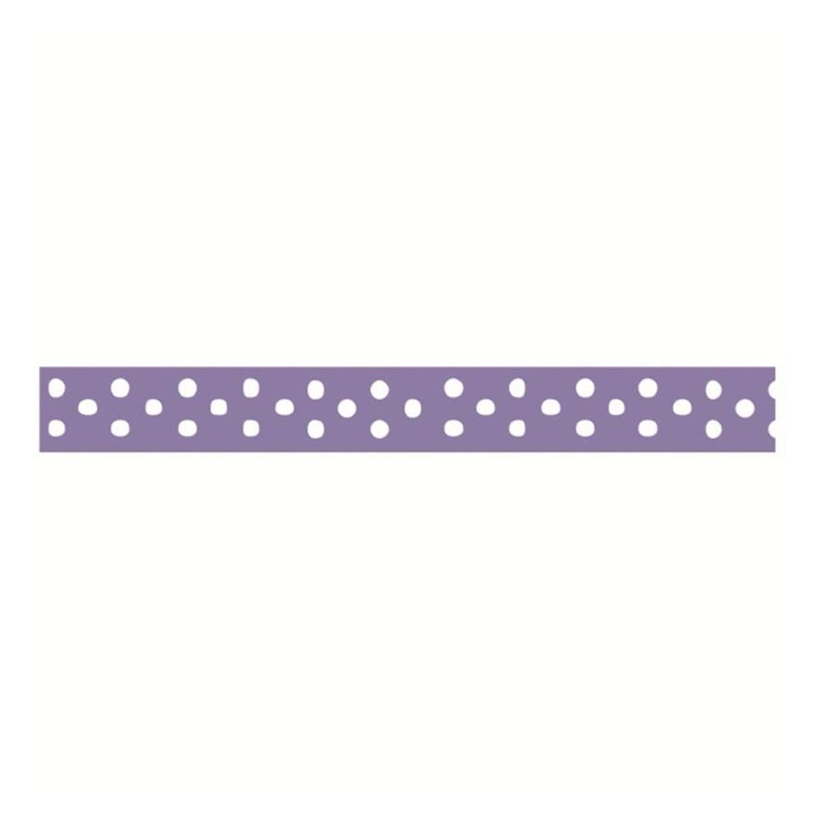 Lavender Polka Dot Grosgrain Ribbon 9mm x 5m