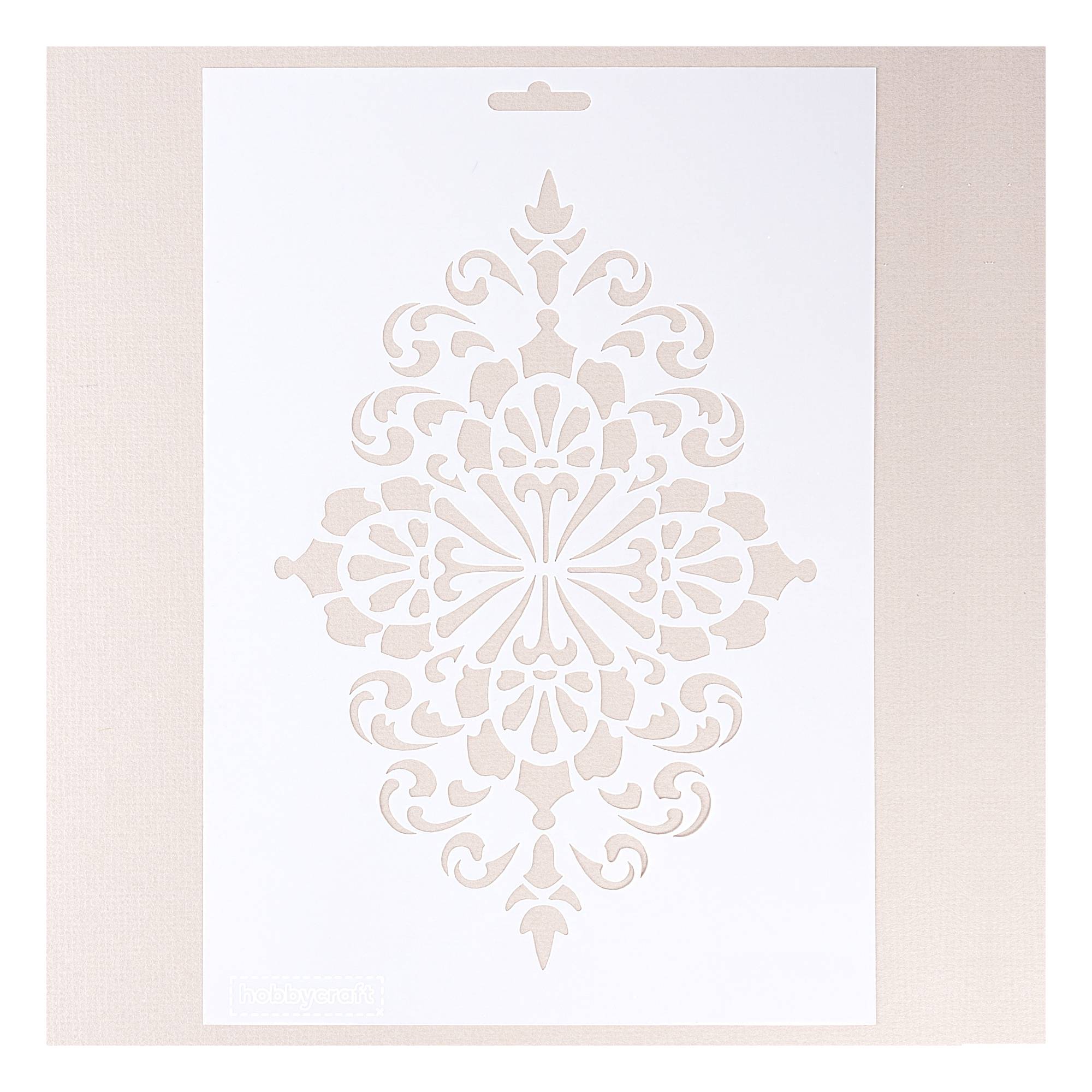 Floral D&eacute;cor Stencil 21cm x 29cm