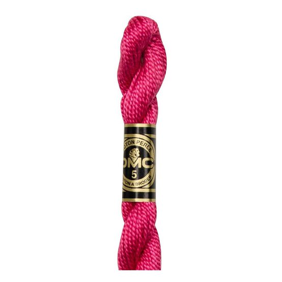 DMC Pink Pearl Cotton Thread Size 5 25m (601)