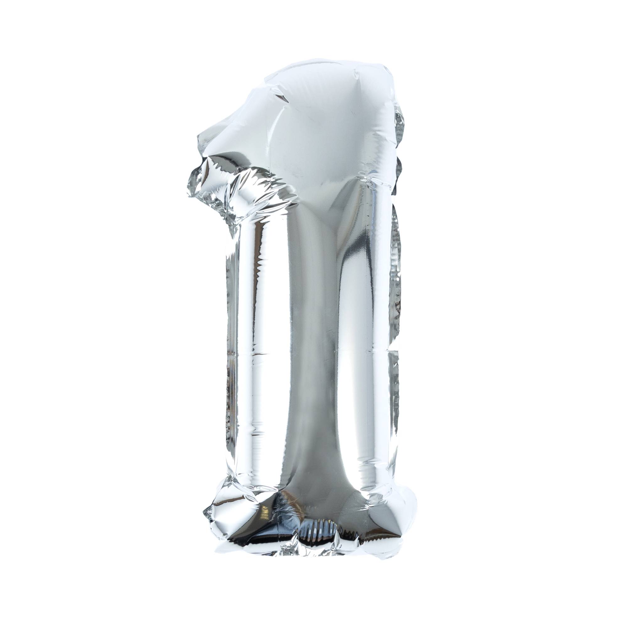 Silver Foil Number 1 Balloon