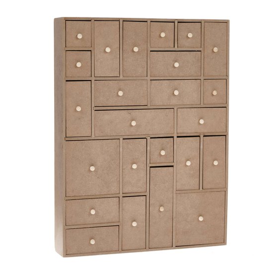 Mixed Wooden Advent Calendar Drawers