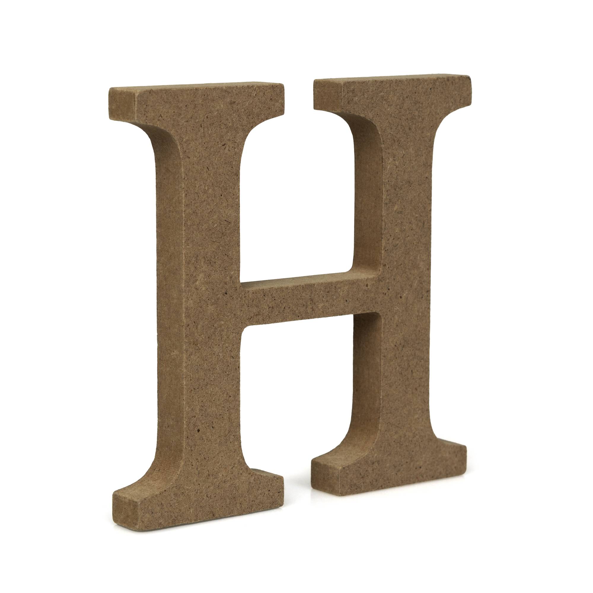 MDF Wooden Letter H 8cm