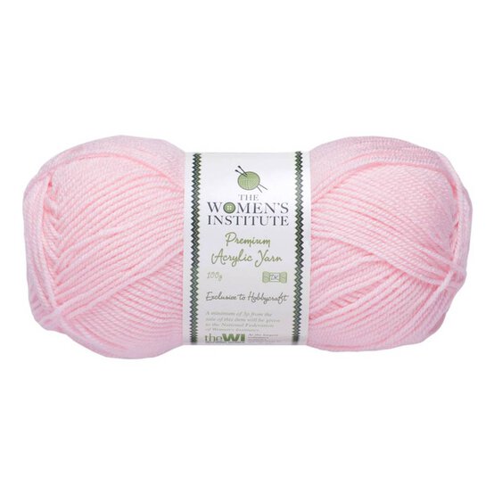 Women's Institute Light Pink Premium Acrylic Yarn 100g