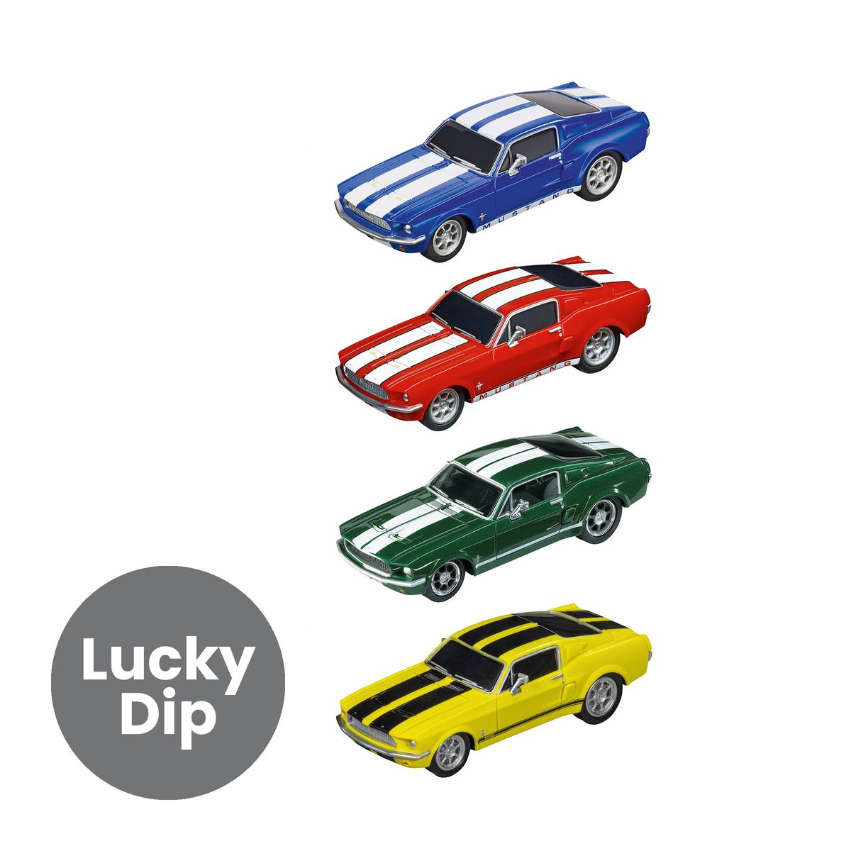 Assorted Carrera Pull & Speed Ford Mustang 67