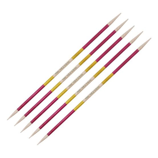 Pony Flair Double Ended Knitting Needles 20cm 3.75mm 5 Pack