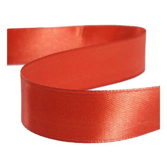 Mandarin Orange Satin Ribbon 20mm x 15m