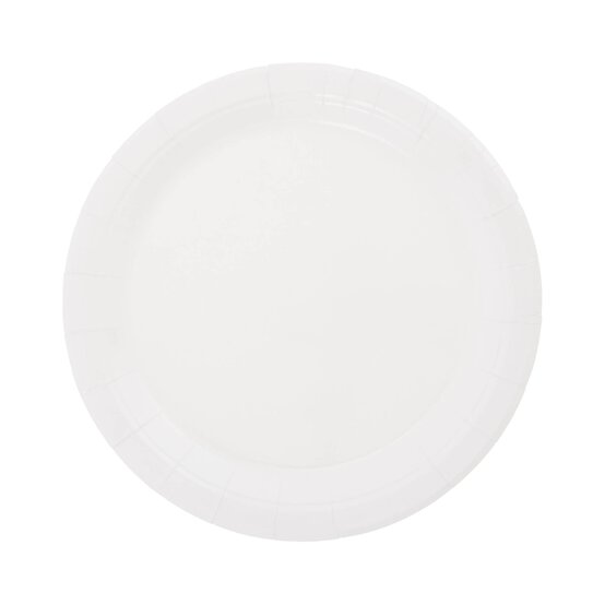 White Paper Plates 8 Pack