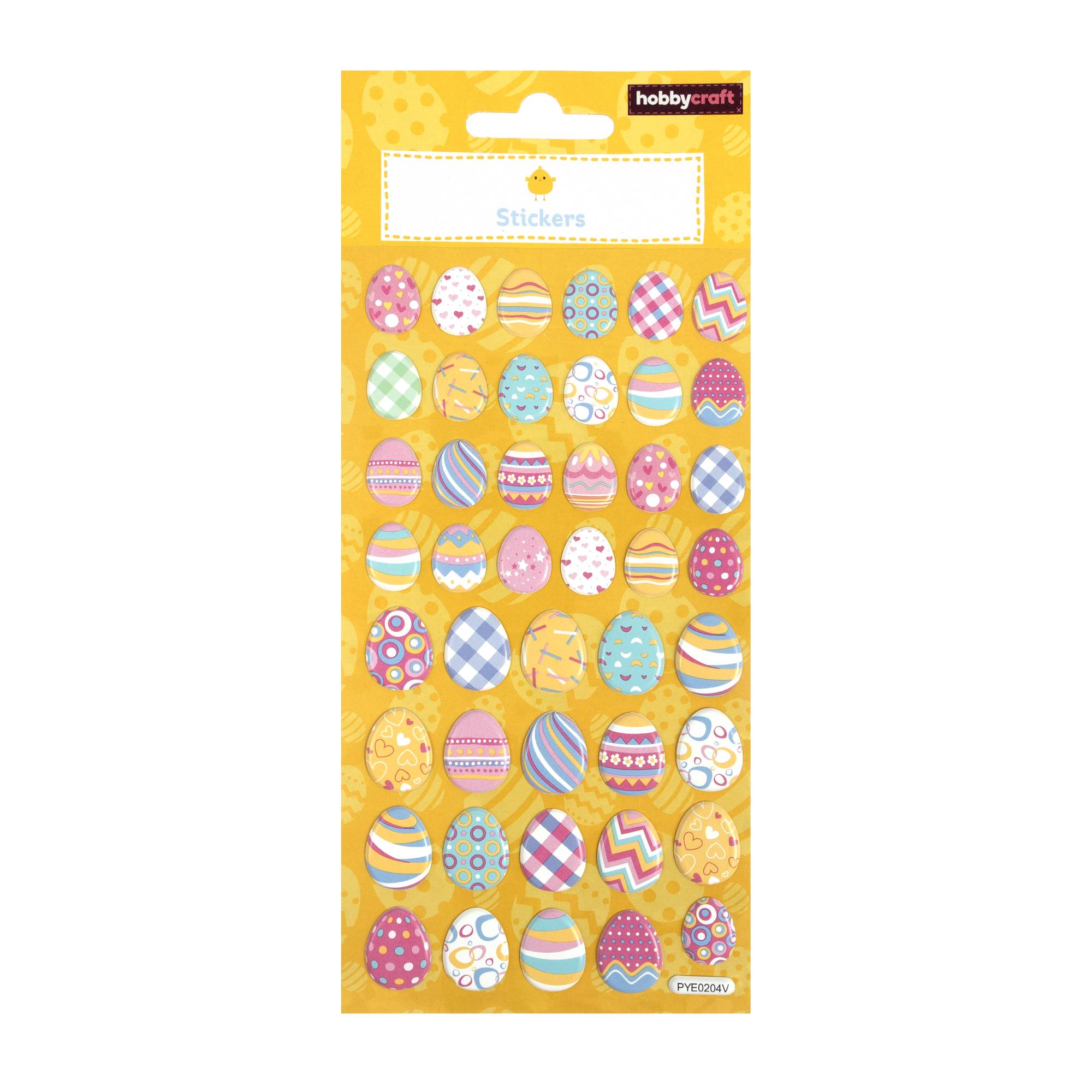 Easter Egg Puffy Stickers