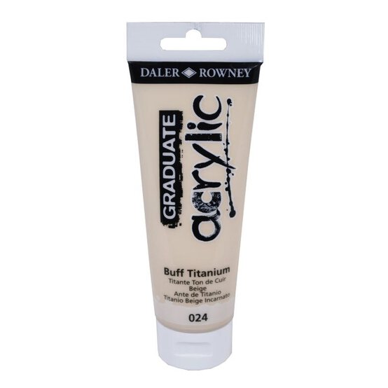 Daler-Rowney Graduate Buff Titanium Acrylic Paint 120ml