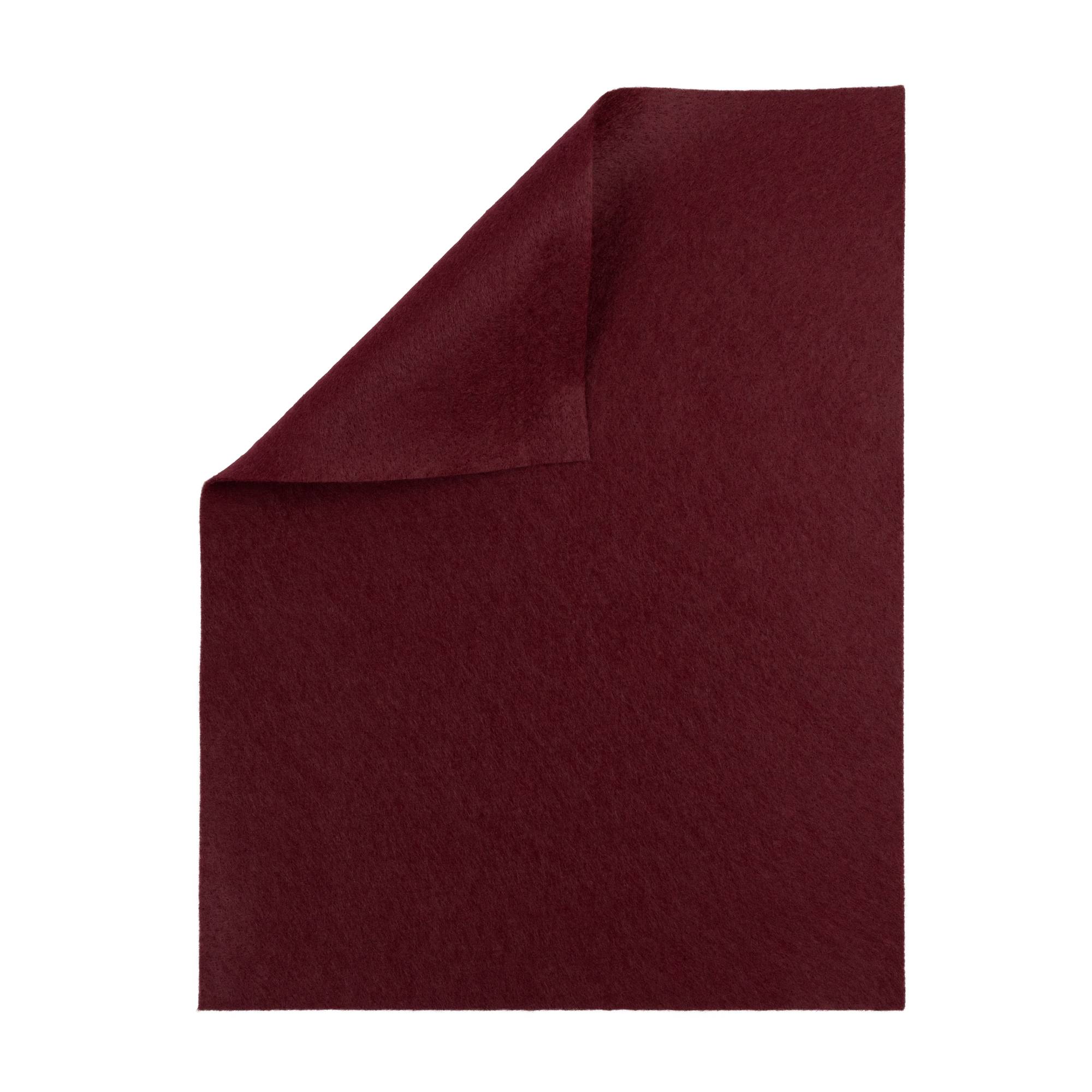 Cranberry Polyester Felt Sheet A4