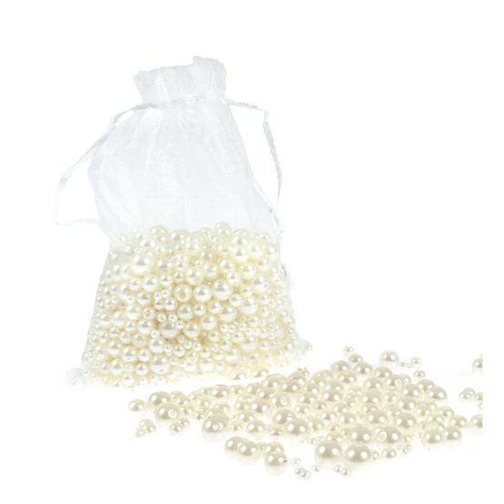 Cream Decorative Pearls 216g