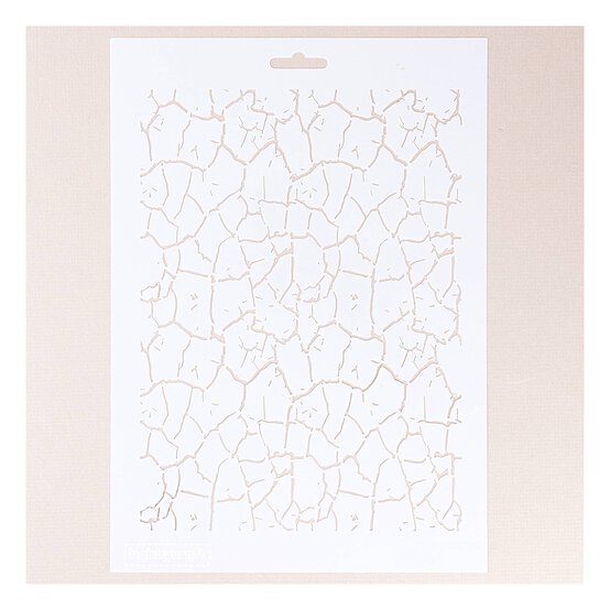 Crackled Effect Stencil 21cm x 29cm