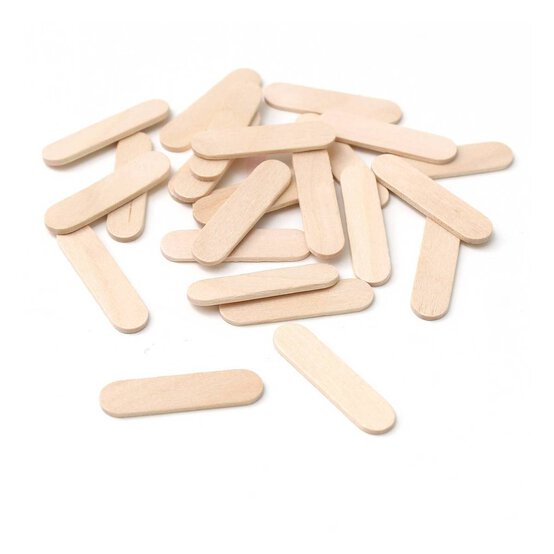 Mini Wooden Lolly Sticks 50 Pack