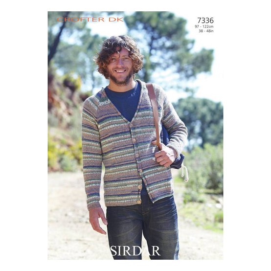 Sirdar Crofter DK Cardigan Digital Pattern 7336