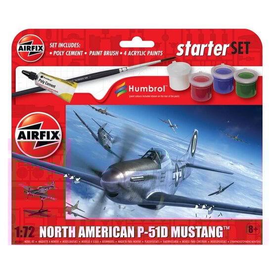 Airfix North American P-51D Mustang Starter Set 1:72