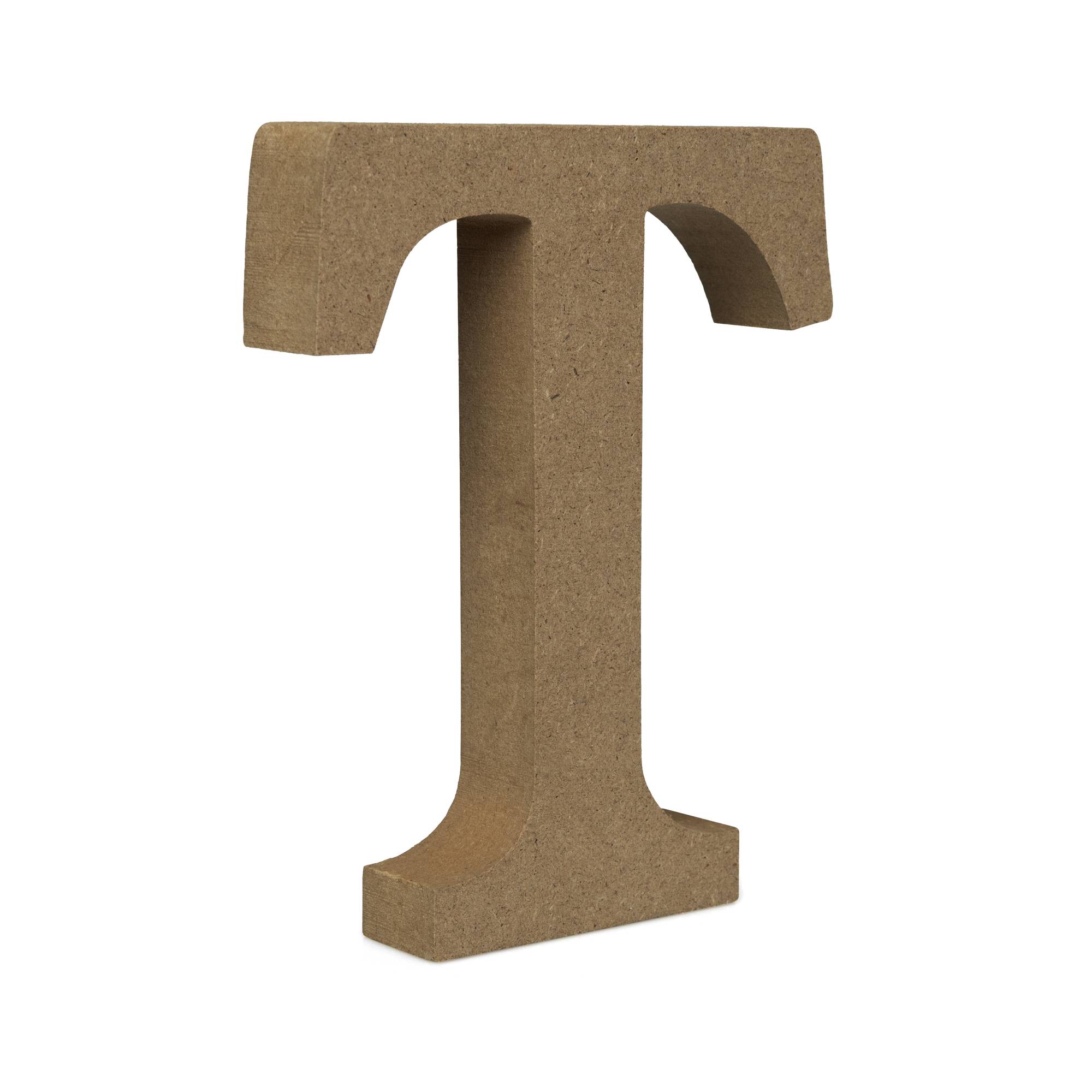 MDF Wooden Letter T 13cm