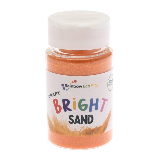 Rainbow Eco Play Orange Sand Shaker Bottle 90g