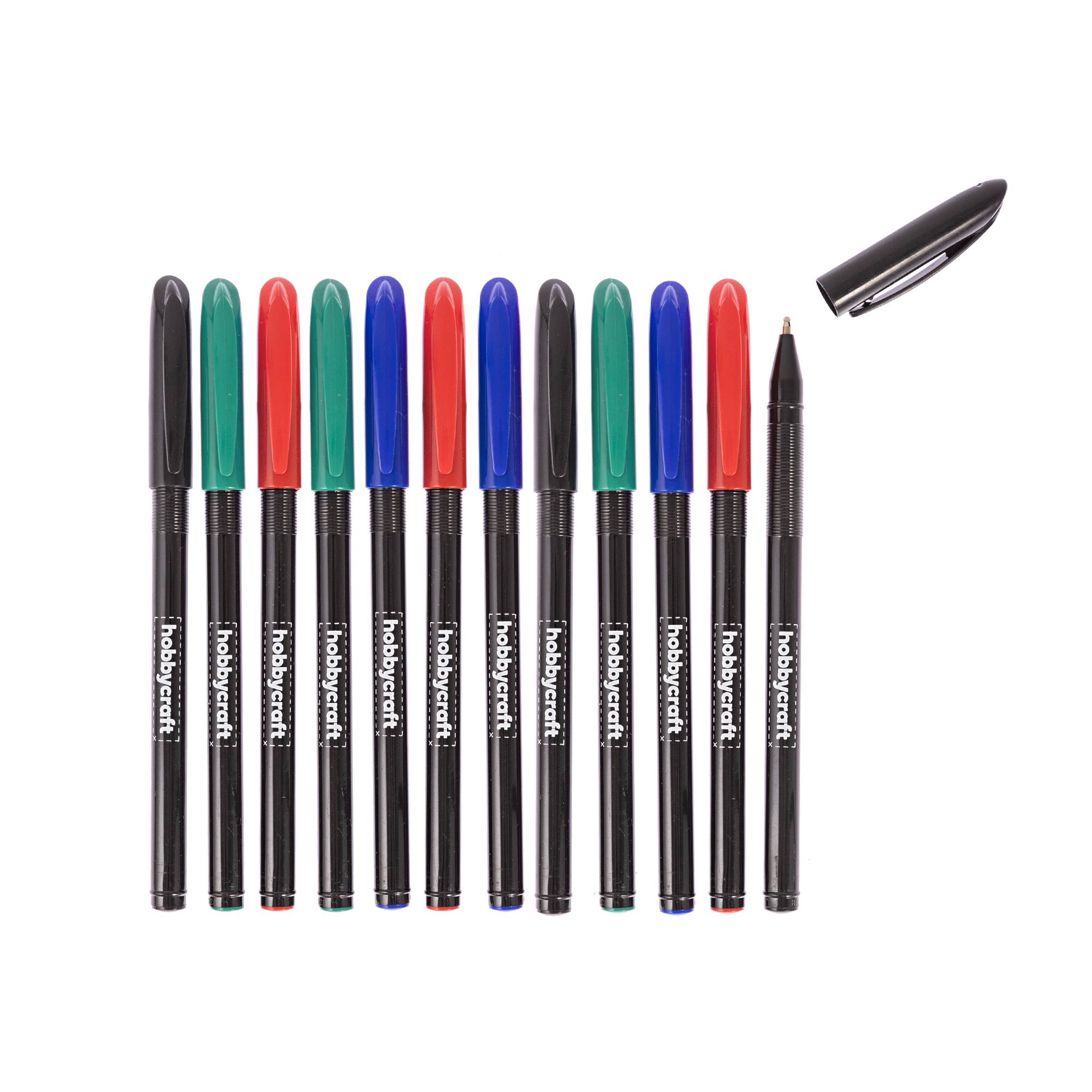 Assorted Ballpoint Pens 12 Pack