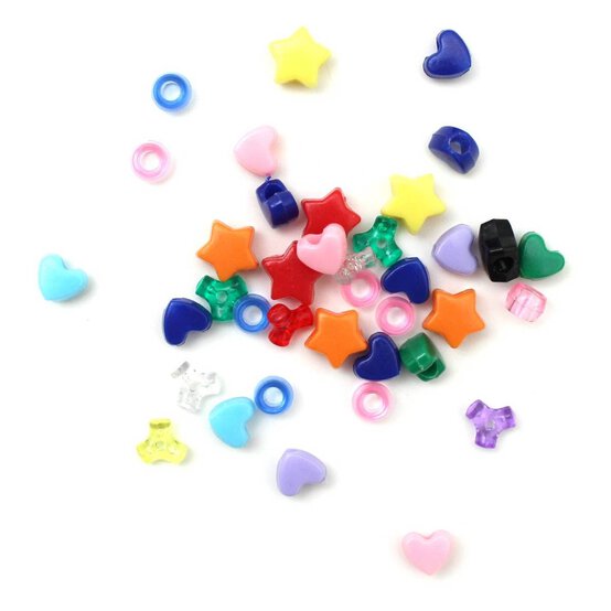 Mixed Acrylic Beads 400g