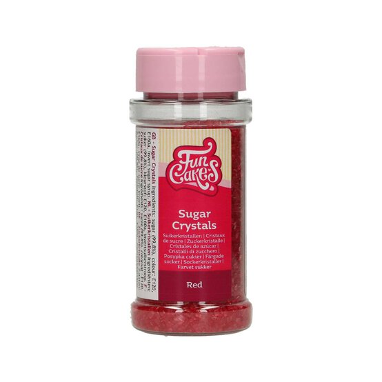 FunCakes Red Sugar Crystals 80g